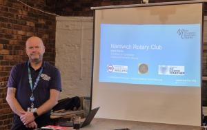 Mark Porter from Mid Cheshire Hospitals Charity.